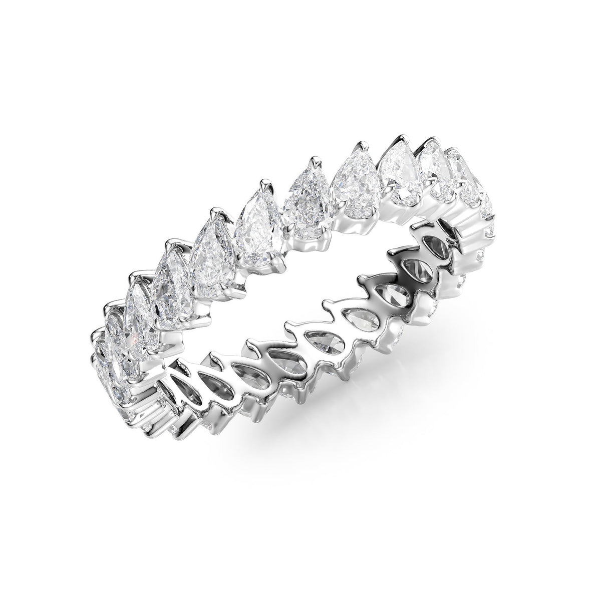 Pear Diamond Eternity Ring