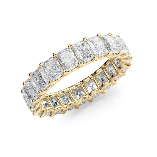 Radiant Diamond U Prong Eternity Ring