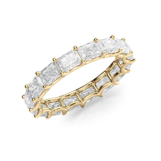 East West Radiant Diamond U Prong Eternity Ring