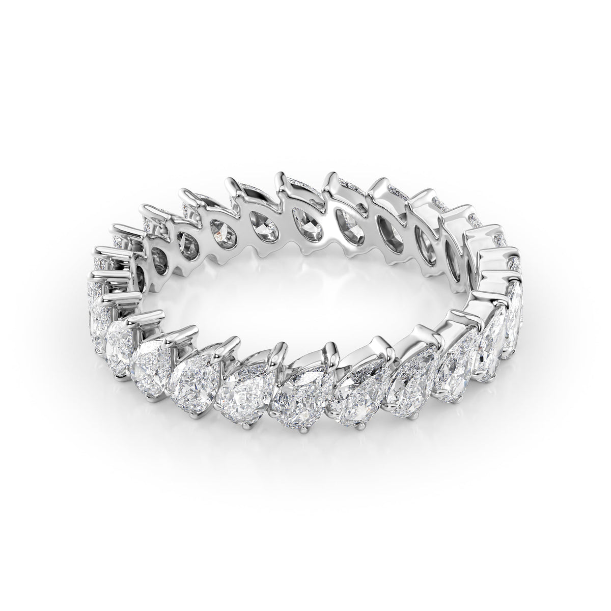 Pear Diamond Eternity Ring
