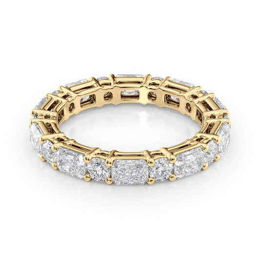 Radiant and Round Diamond Eternity Ring