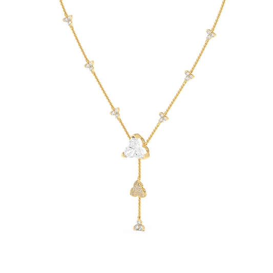 Petal Cascade Y-Necklace