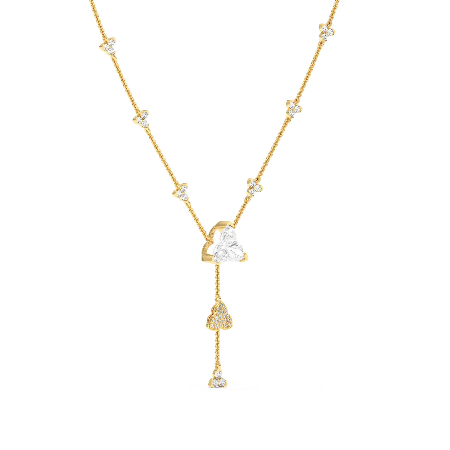 Petal Cascade Y-Necklace