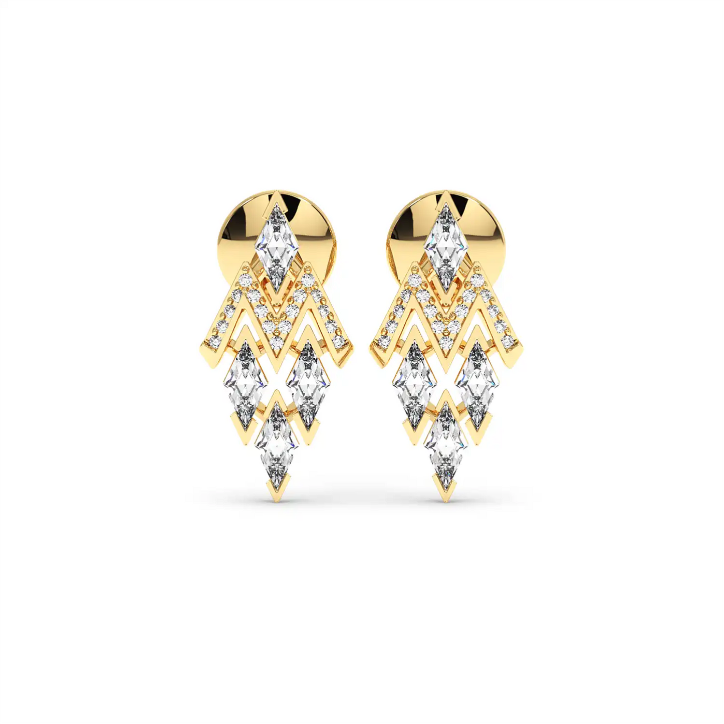 Fancy Earring - Long Lozenge