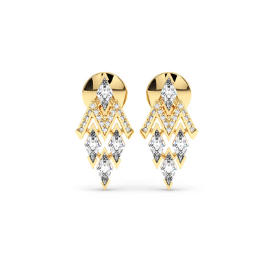 Fancy Earring - Long Lozenge