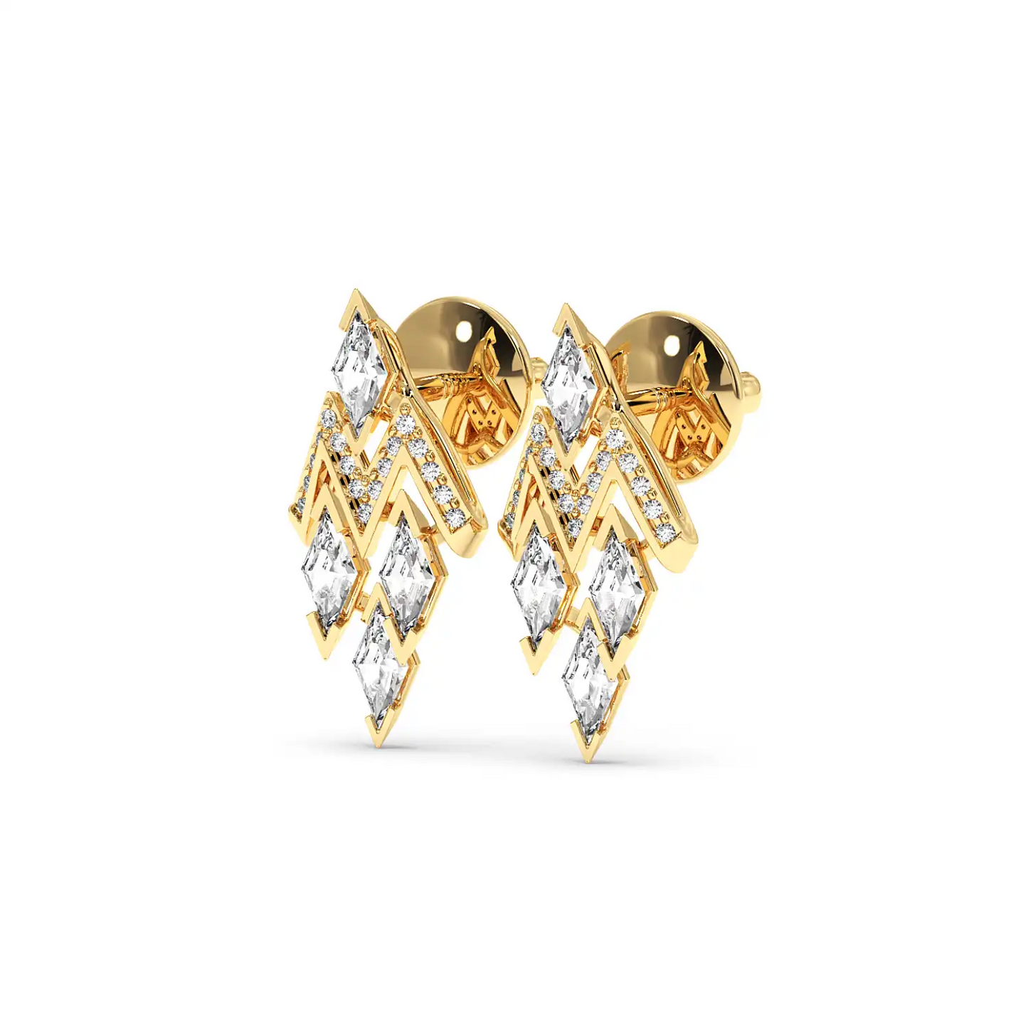 Fancy Earring - Long Lozenge