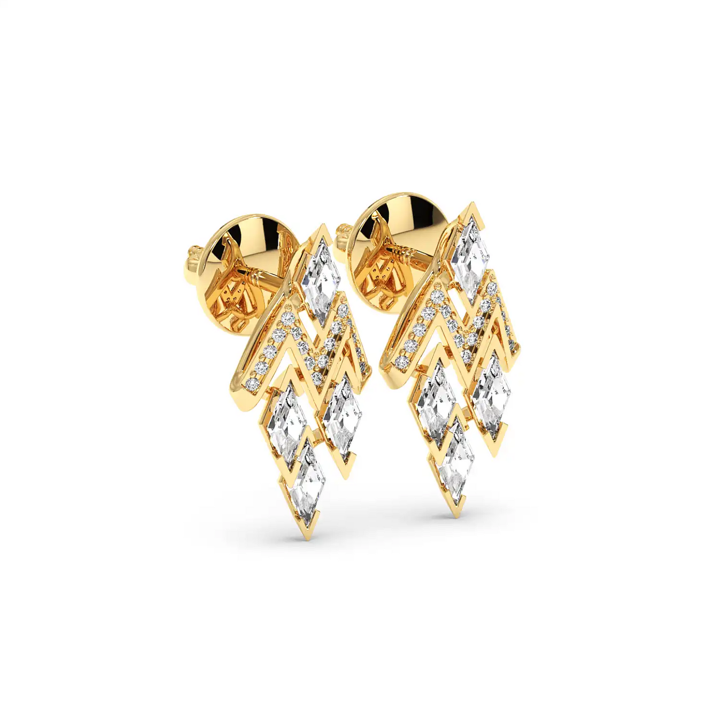 Fancy Earring - Long Lozenge