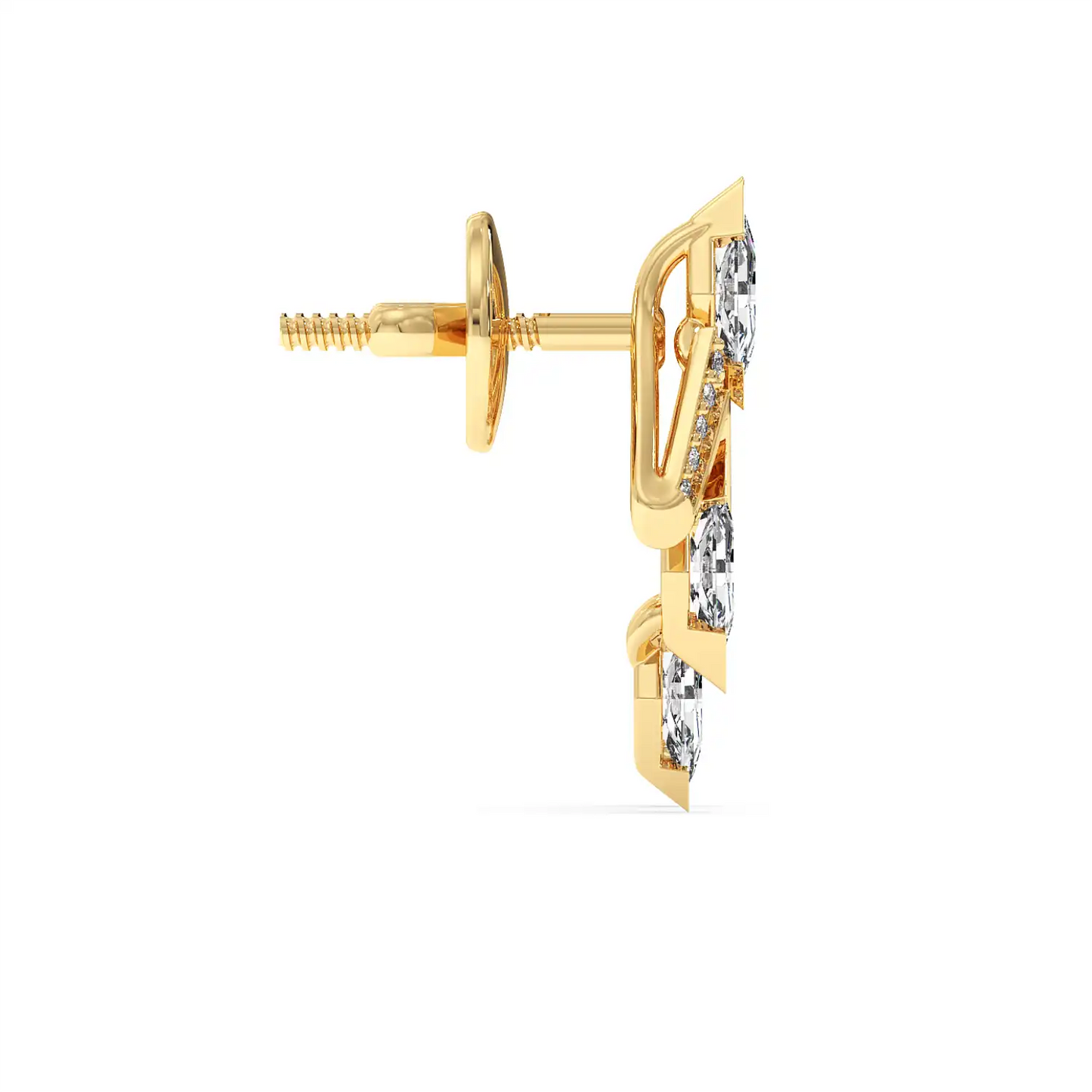 Fancy Earring - Long Lozenge