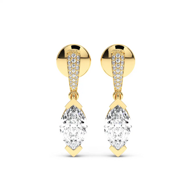 Fancy Earring - Step Cut Marquise