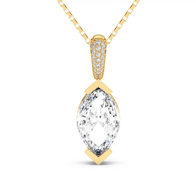 Fancy Pendant - Step Cut Marquise