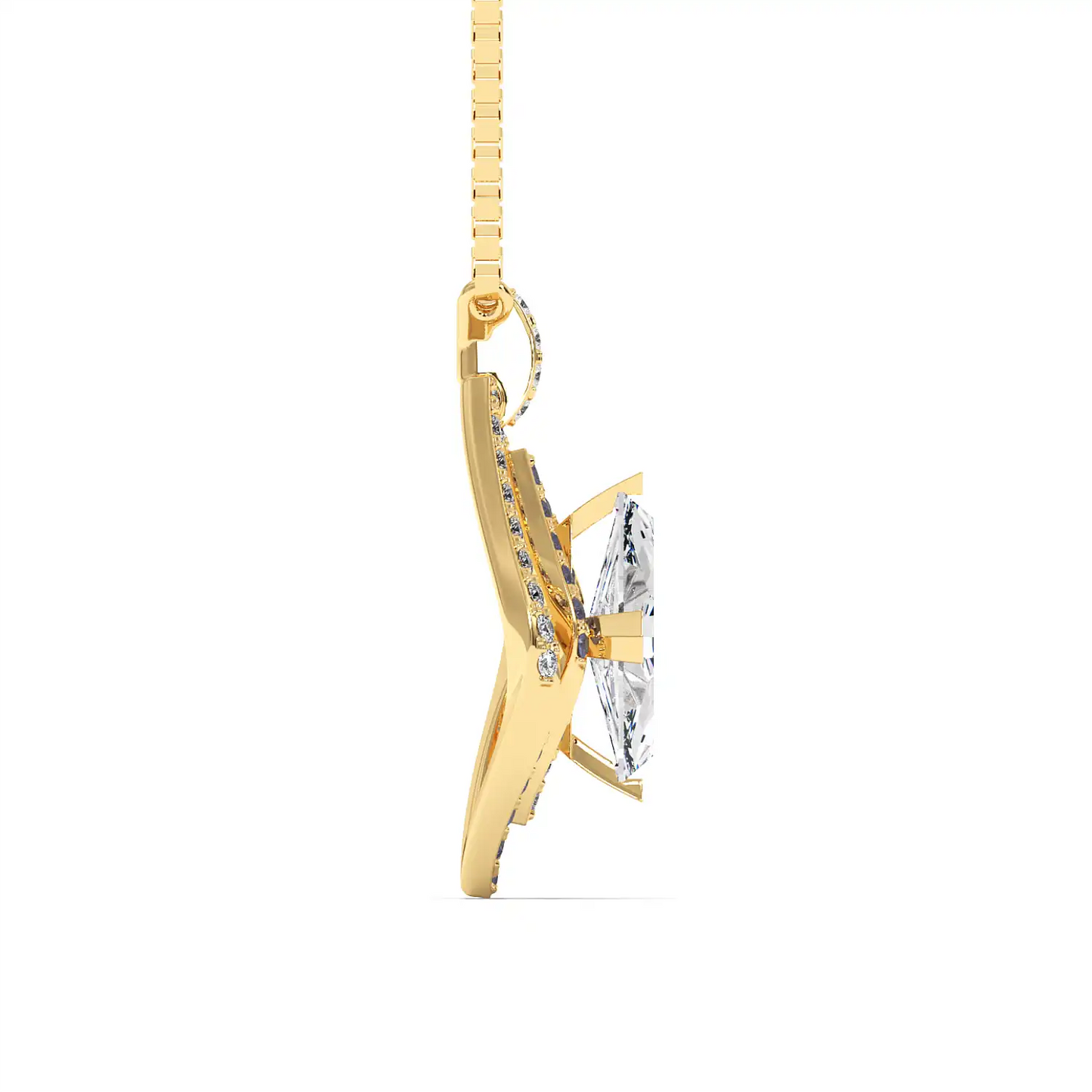 Lozenge Halo Earrings