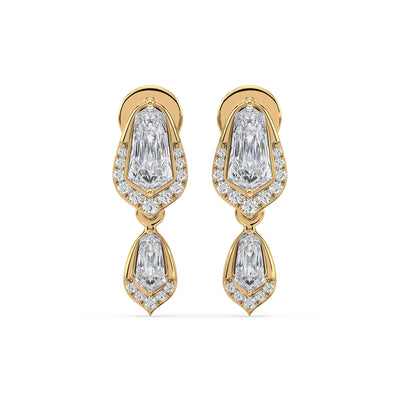 Shield Drop Earrings