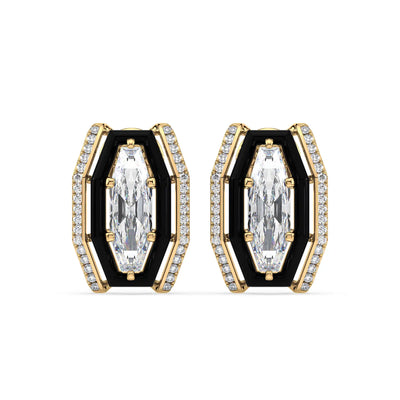 Geo Octagon Earrings