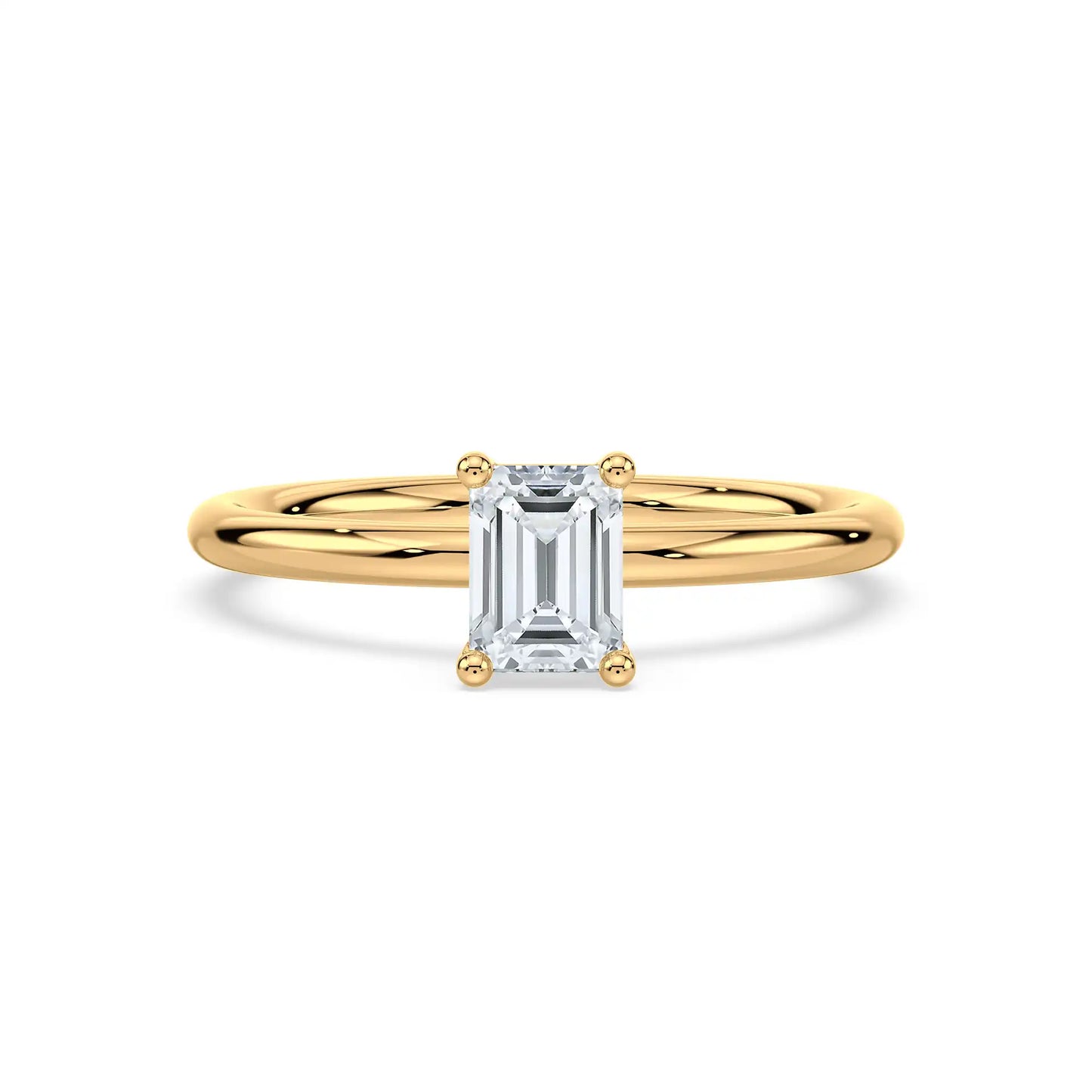 Solitaire Ring - Emerald