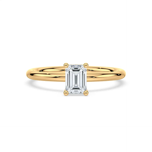 Solitaire Ring - Emerald