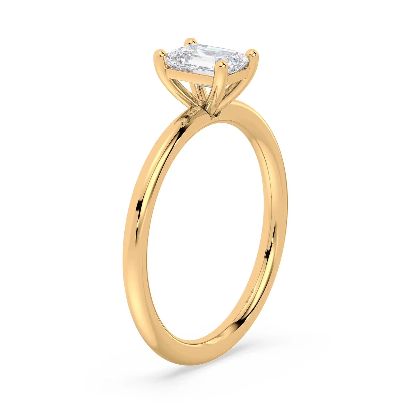 Solitaire Ring - Emerald