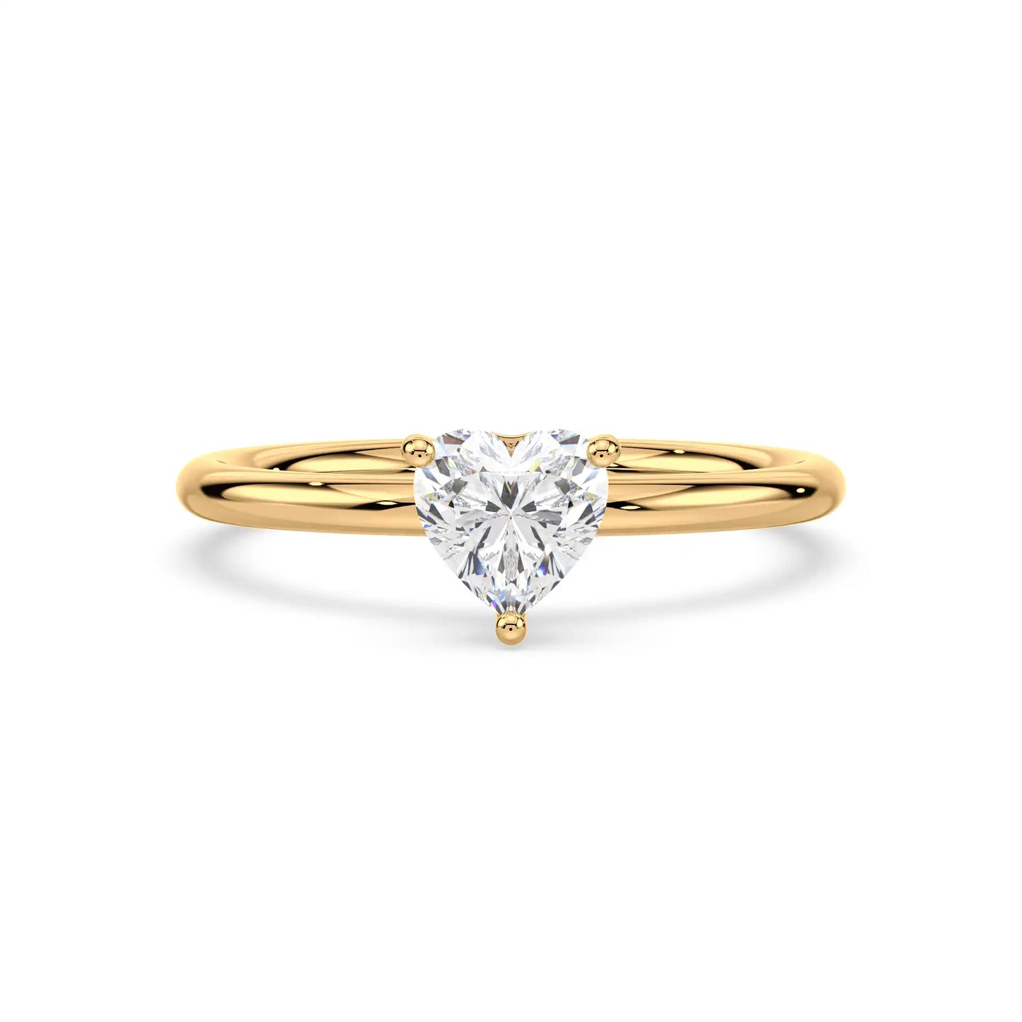 Solitaire Ring - Heart