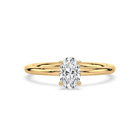 Solitaire Oval Ring