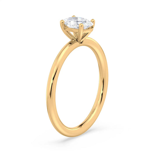 Solitaire Oval Ring