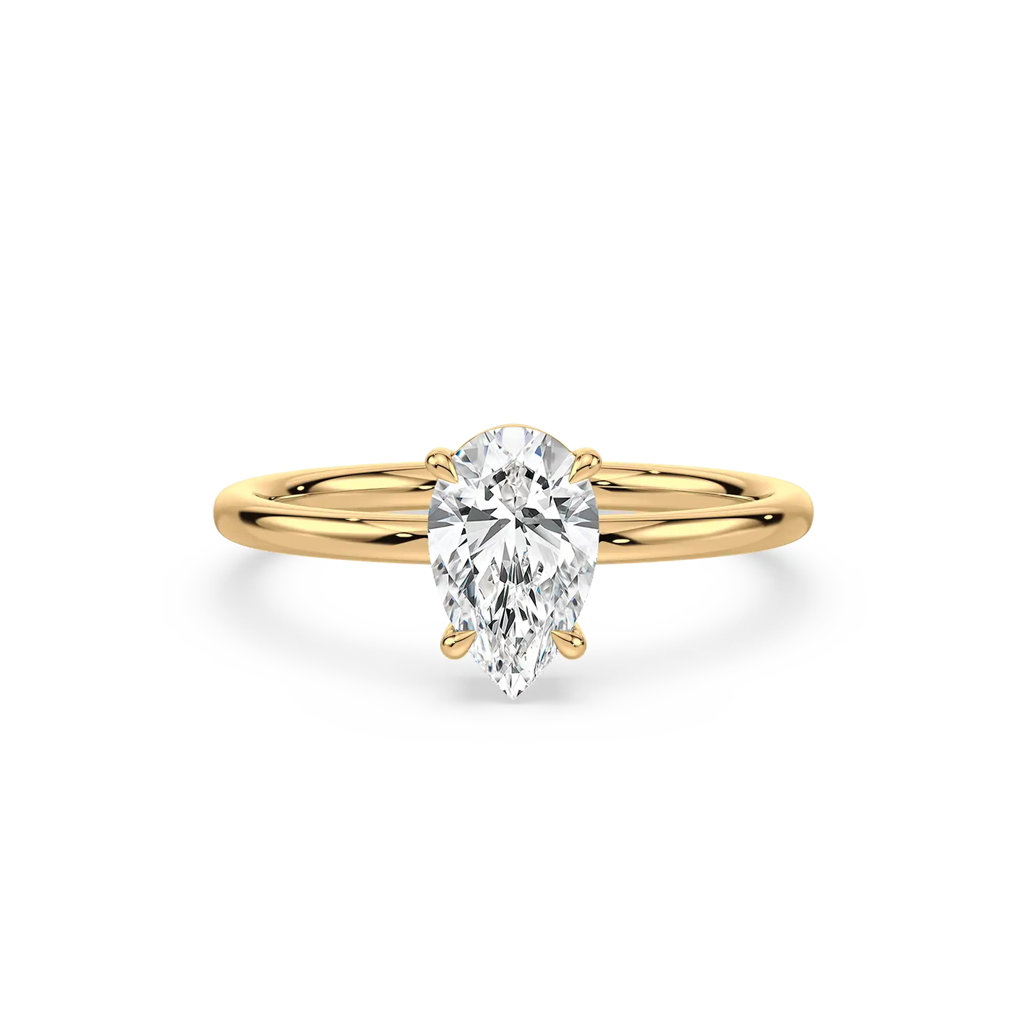 Solitaire Ring - Pear