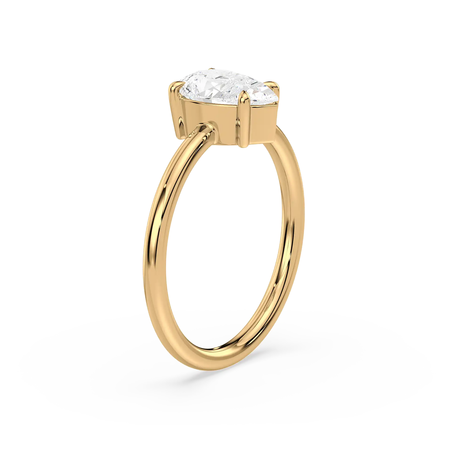 Solitaire Ring - Pear