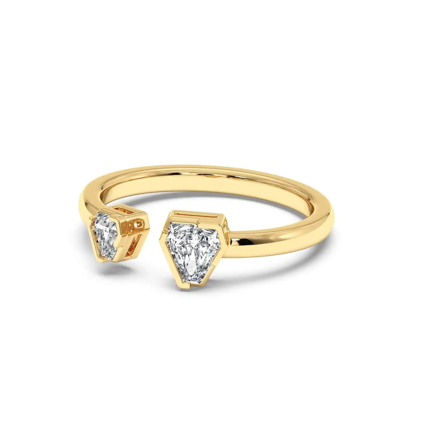 Two Stone Ring - Coffin