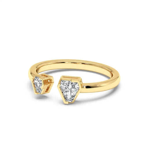 Two Stone Ring - Coffin