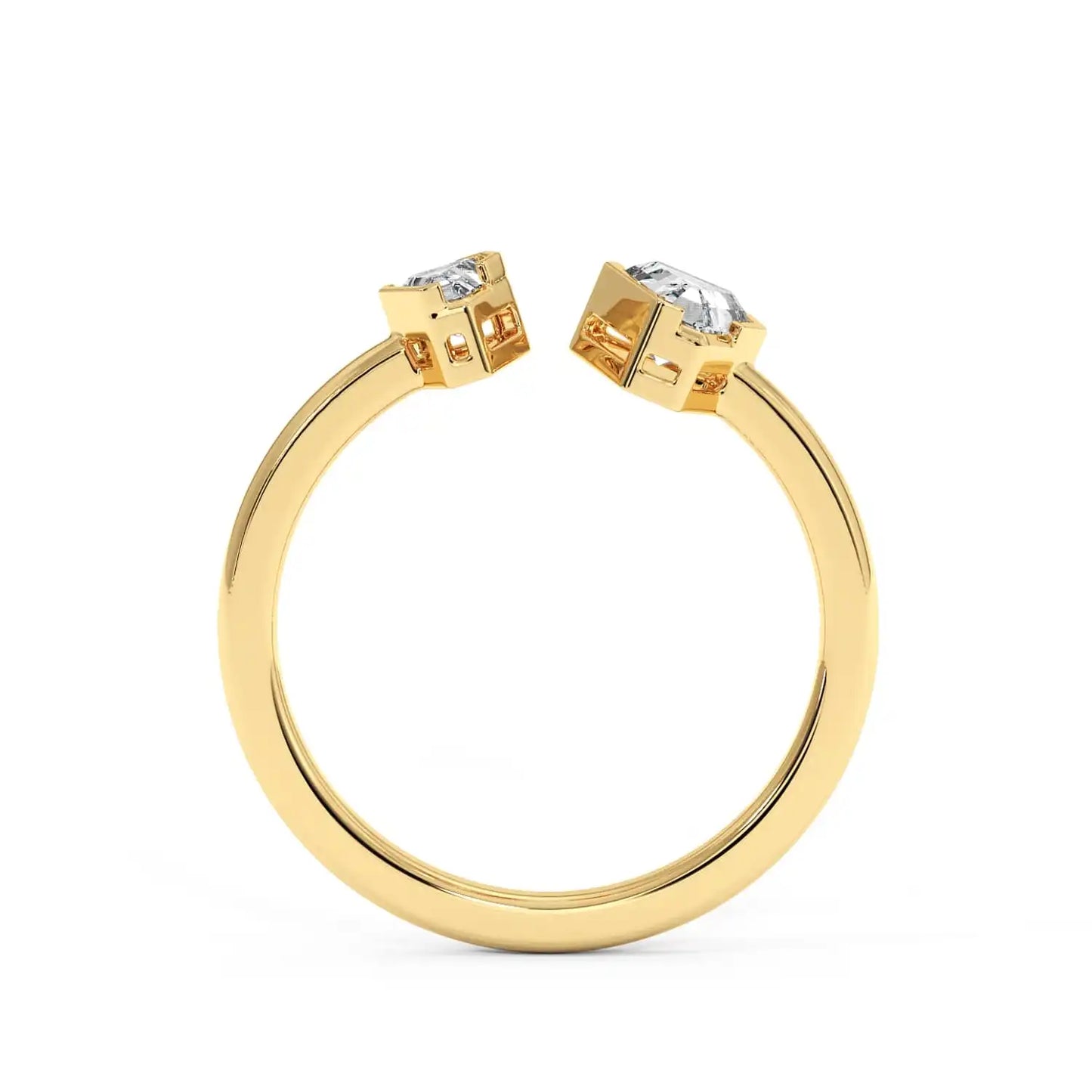Two Stone Ring - Coffin