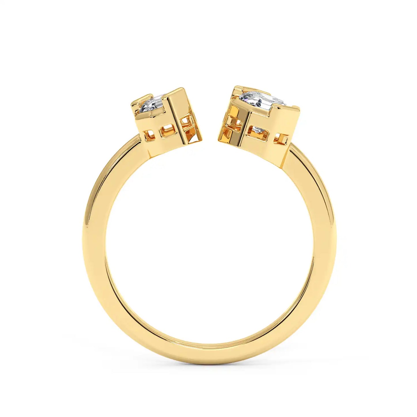 Two Stone Ring - Octagon