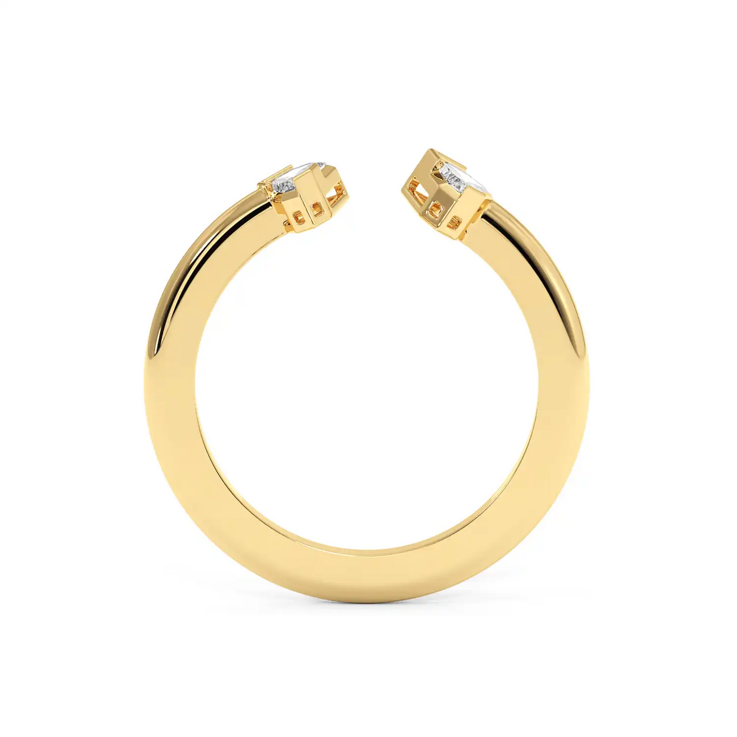 Two Stone Ring - Shield