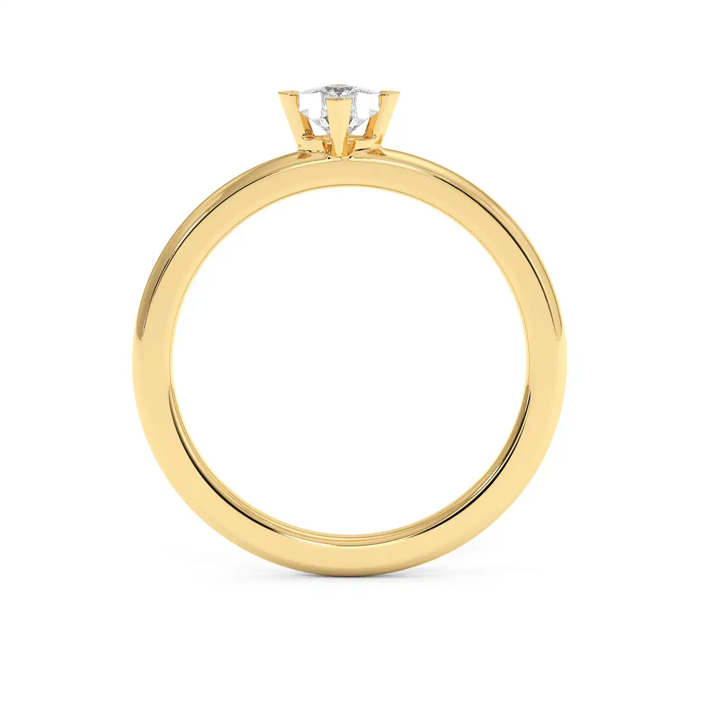 Solitaire Ring - Floral