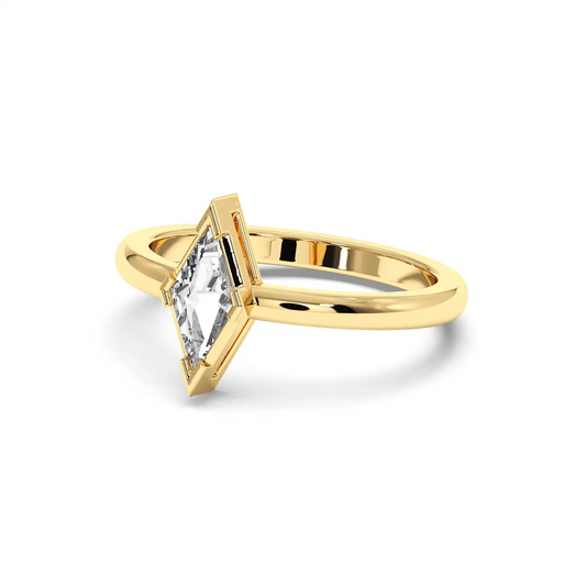 Bezel Set Lozenge Ring