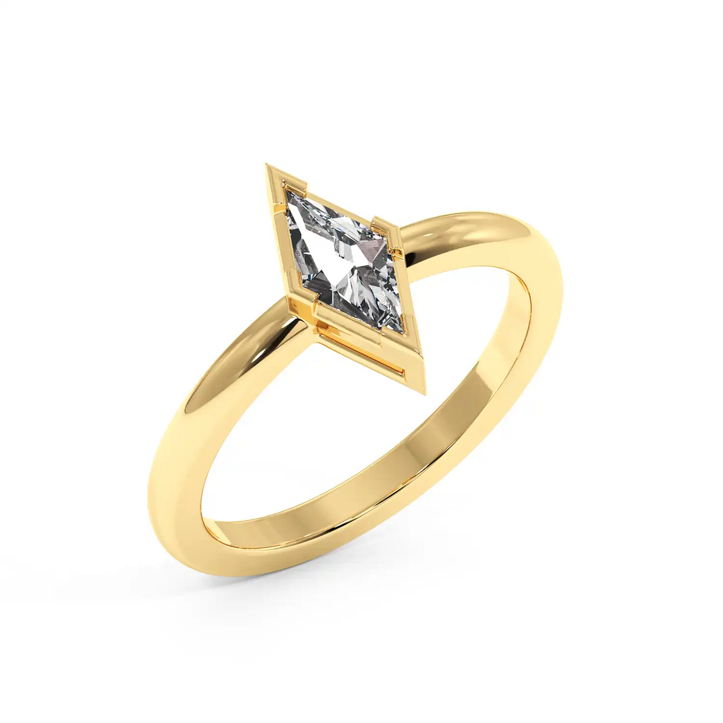 Solitaire Ring - Lozenge