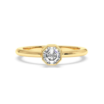 Bezel Set Octagon Ring