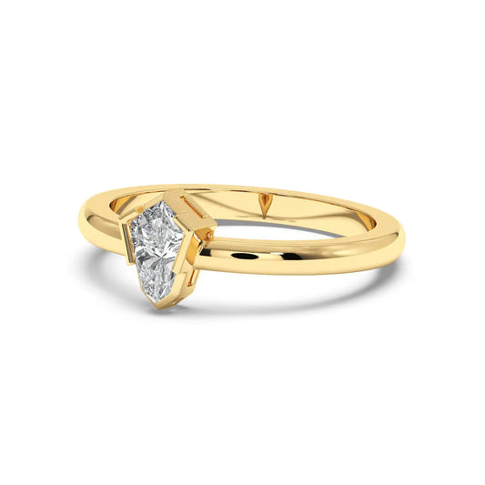 Solitaire Ring - Shield