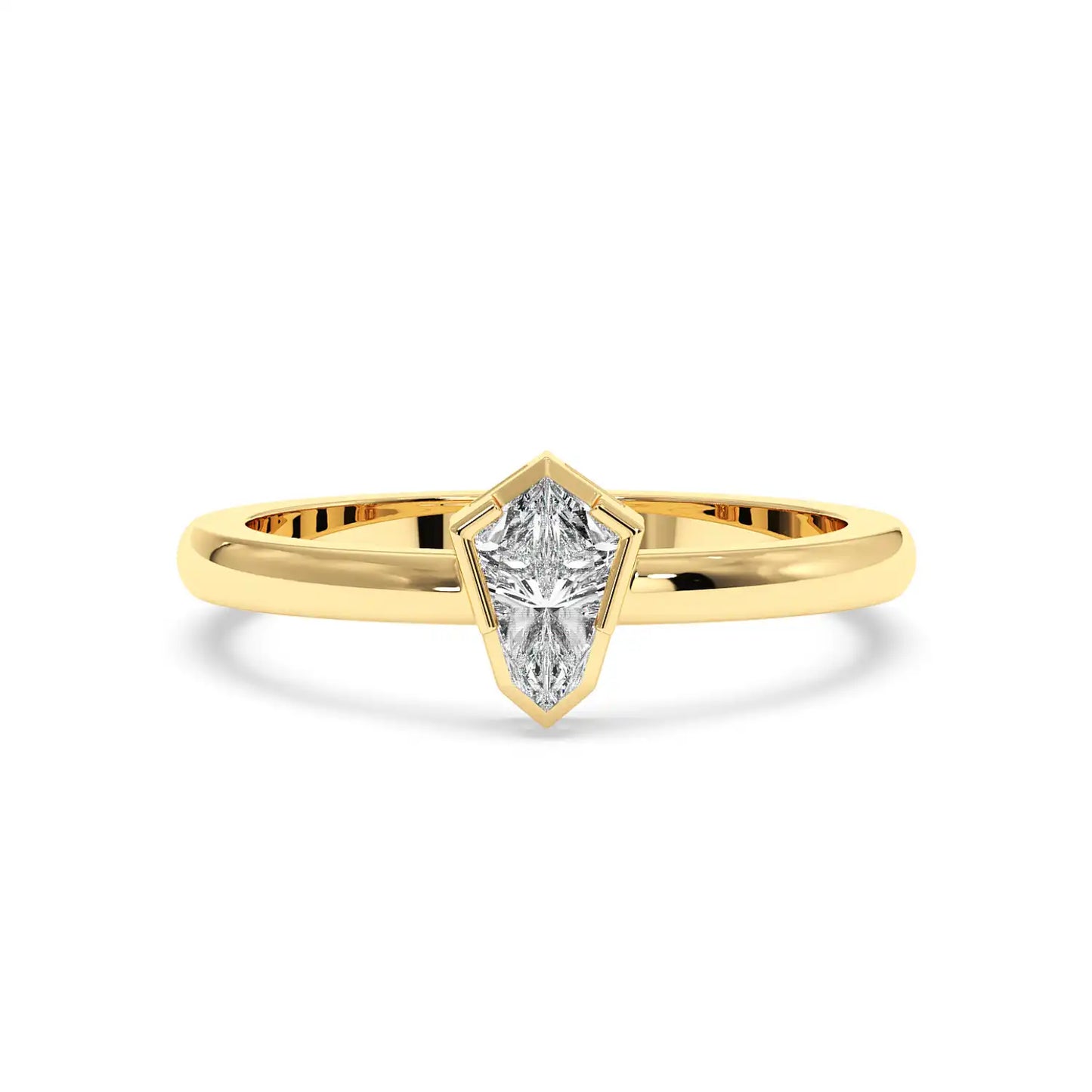 Solitaire Ring - Shield
