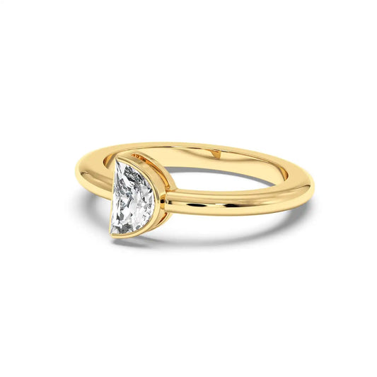 Solitaire Ring - Halfmoon