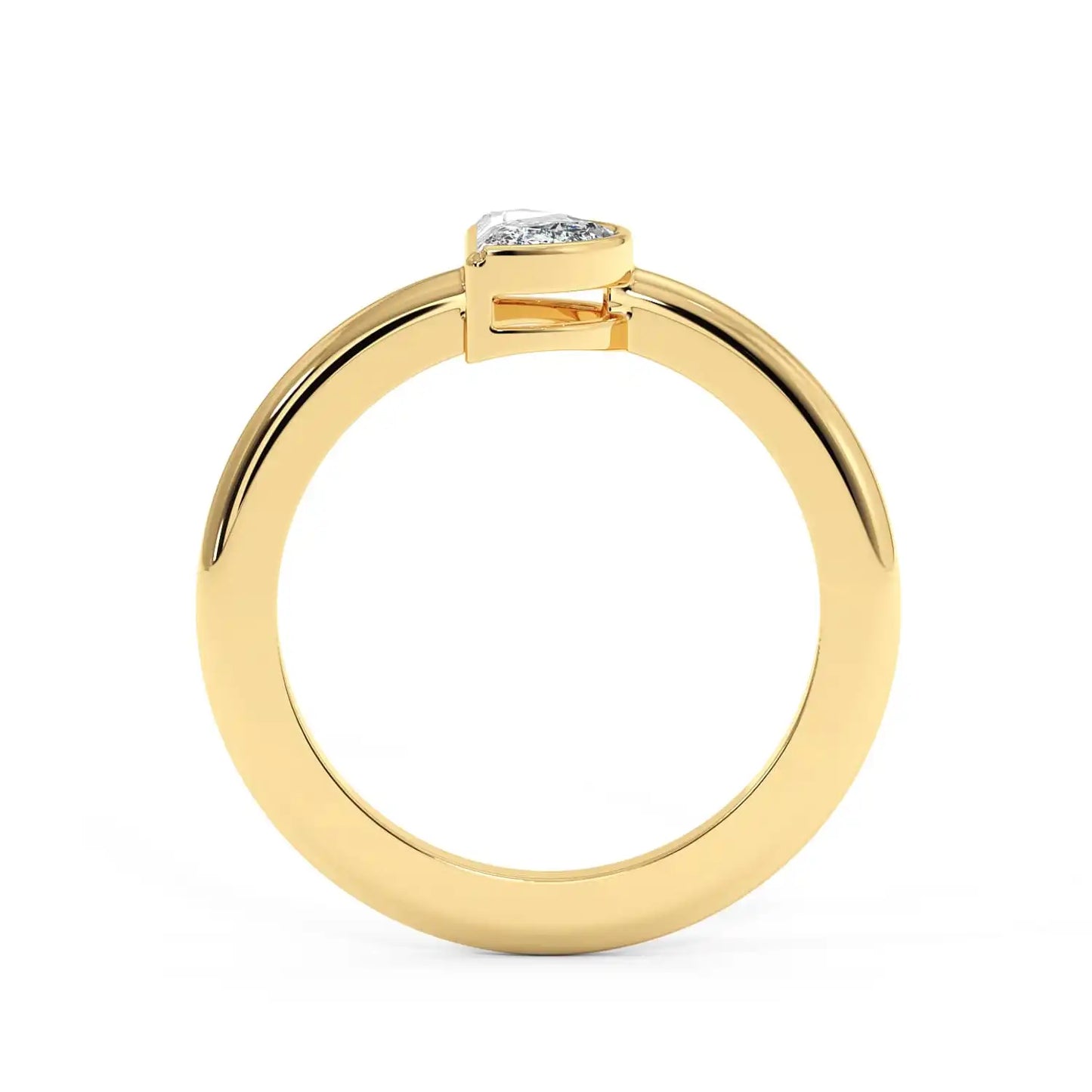Solitaire Ring - Halfmoon