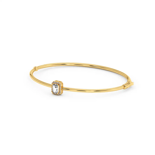Solitaire Halo Bracelet - Radiant