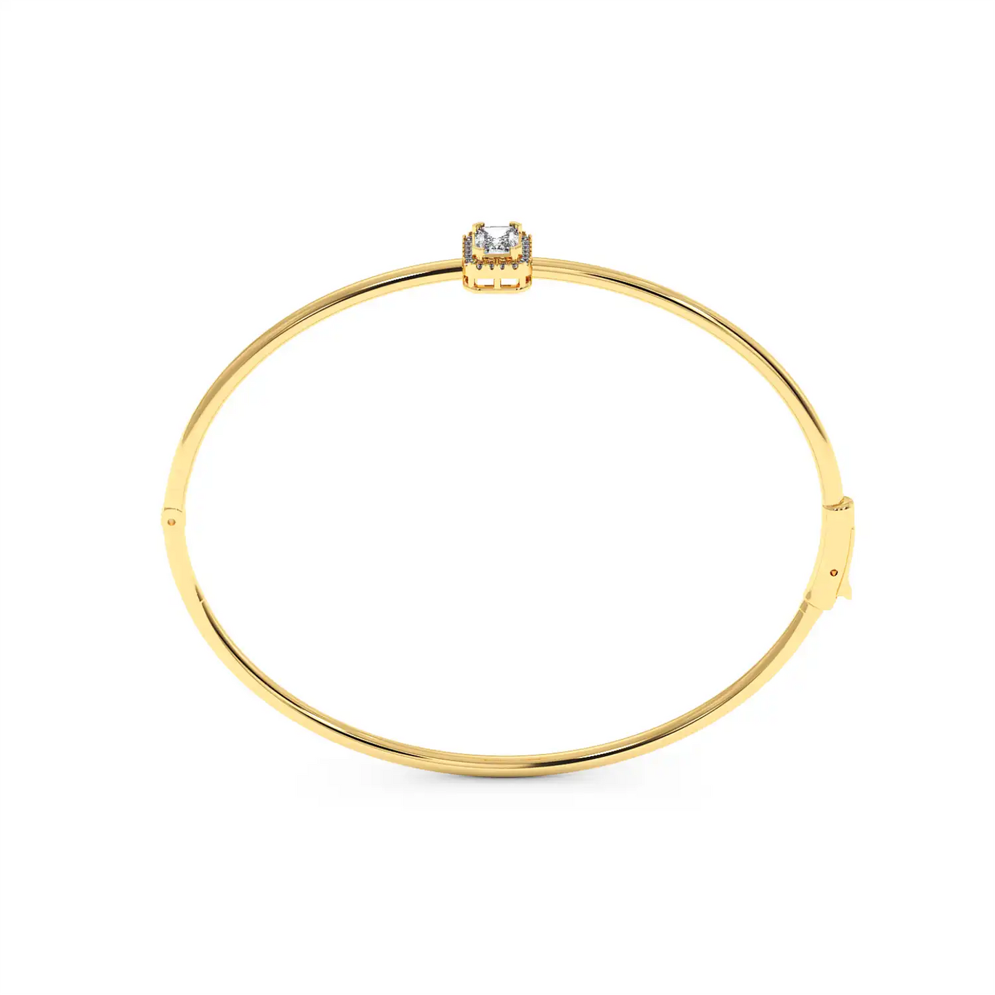 Solitaire Halo Bracelet - Radiant