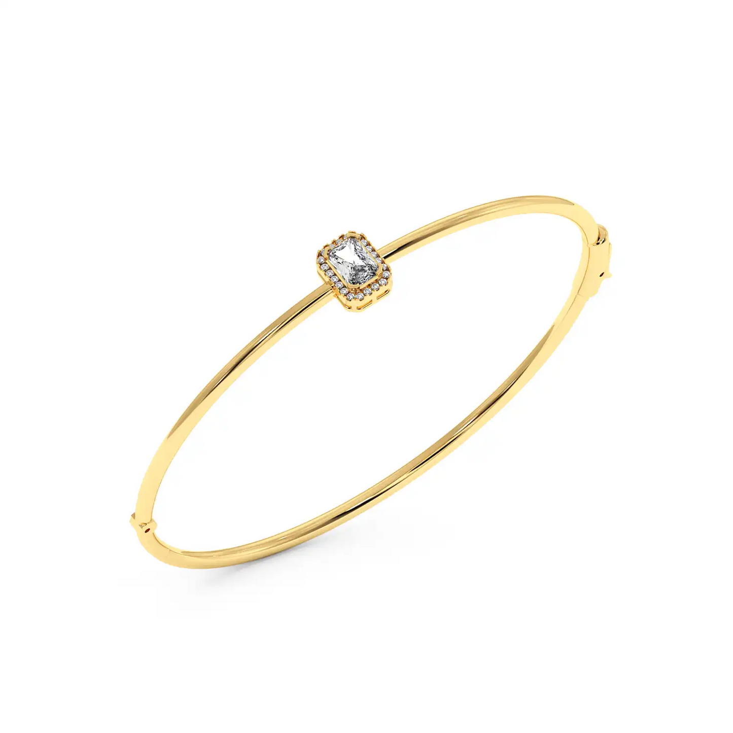Solitaire Halo Bracelet - Radiant