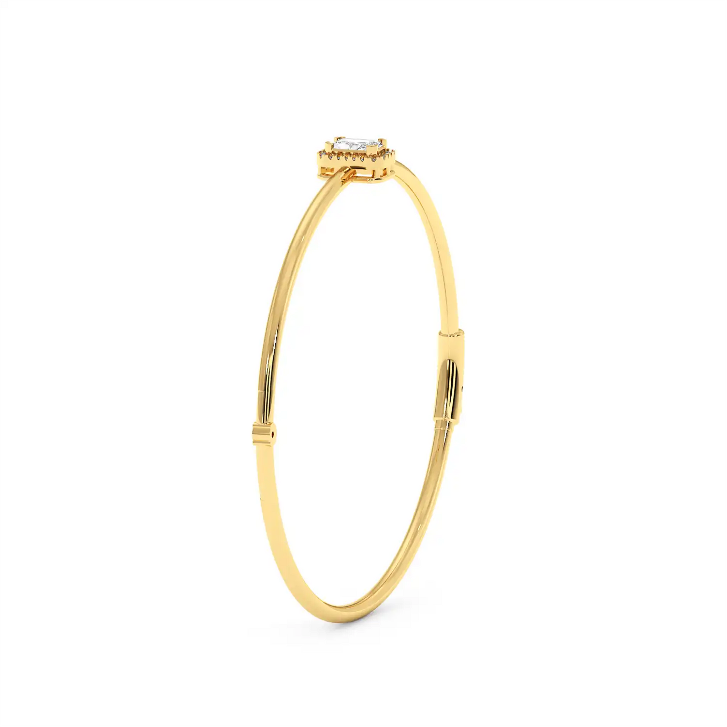 Solitaire Halo Bracelet - Radiant