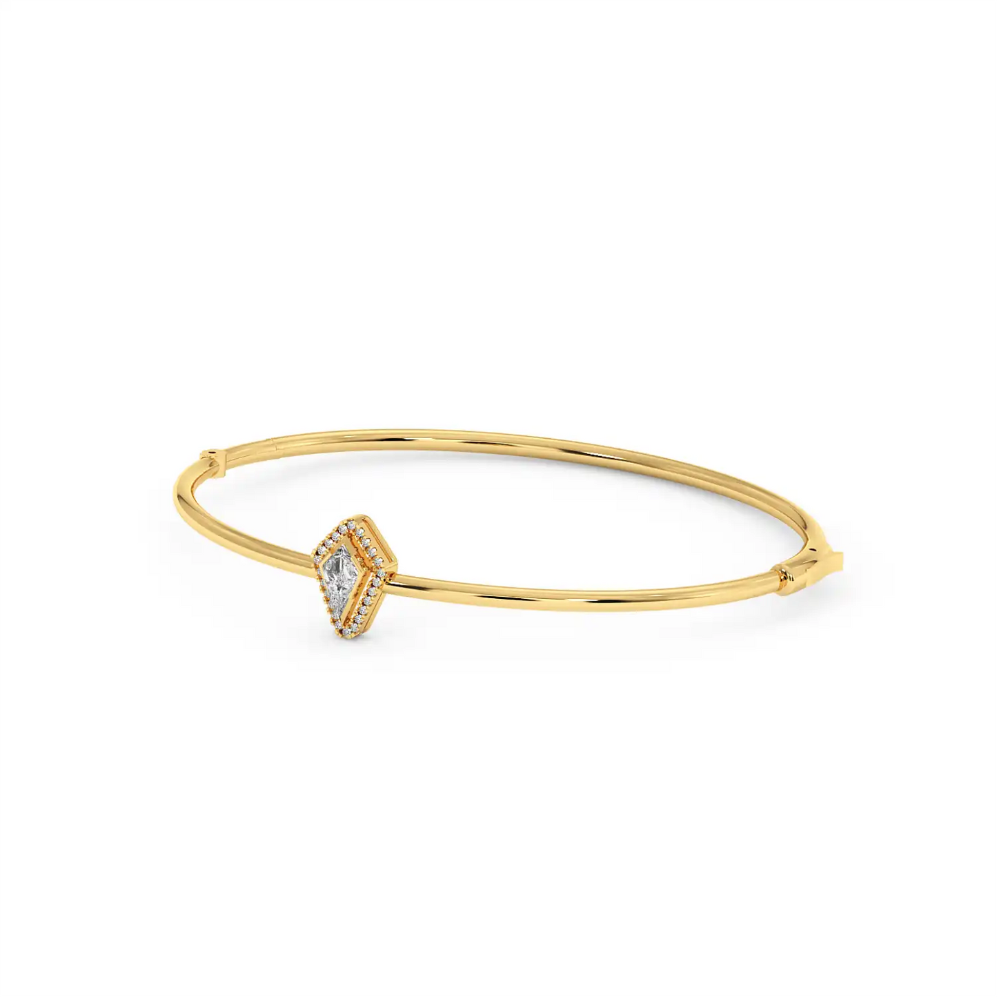 Solitaire Halo Bracelet - Kite