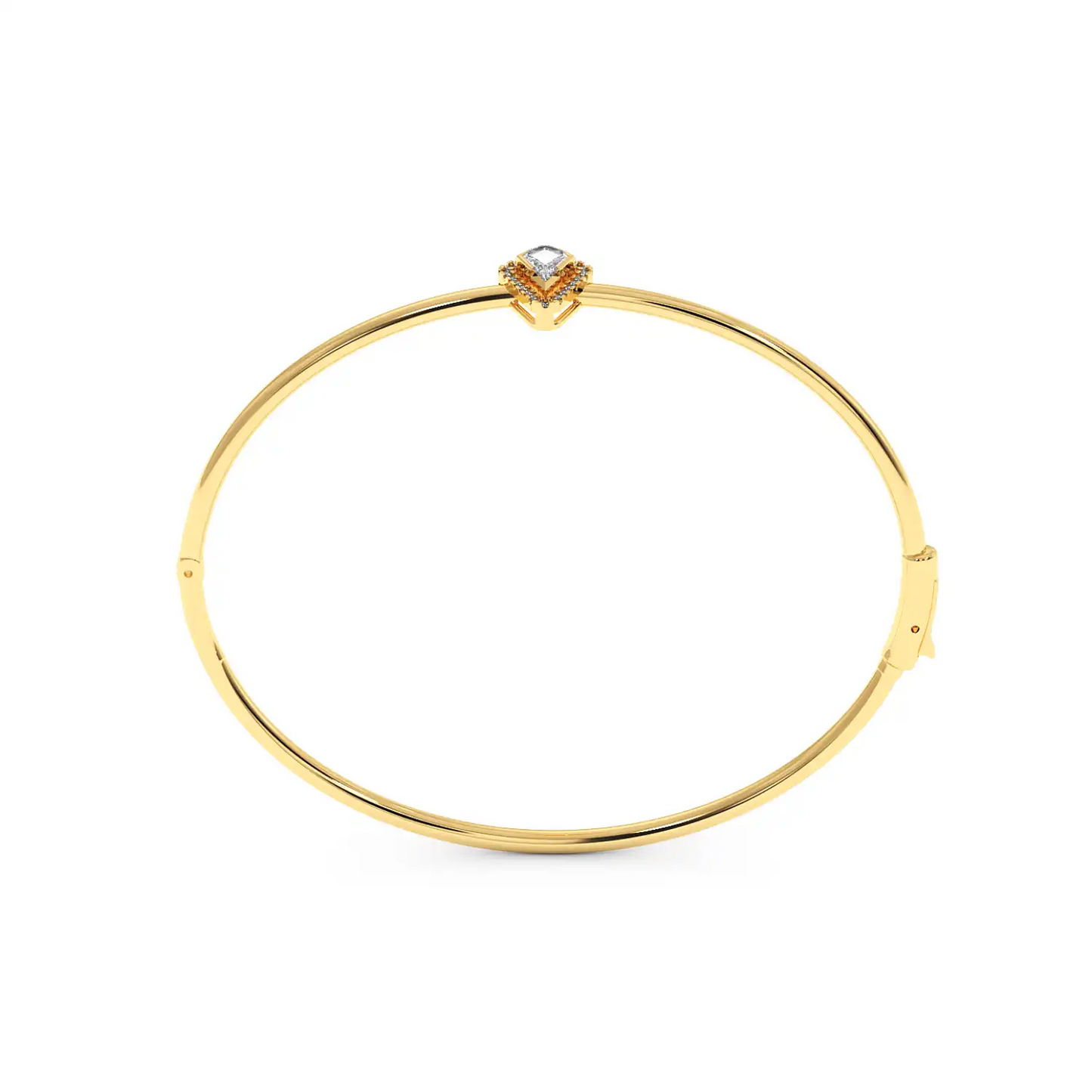 Solitaire Halo Bracelet - Kite