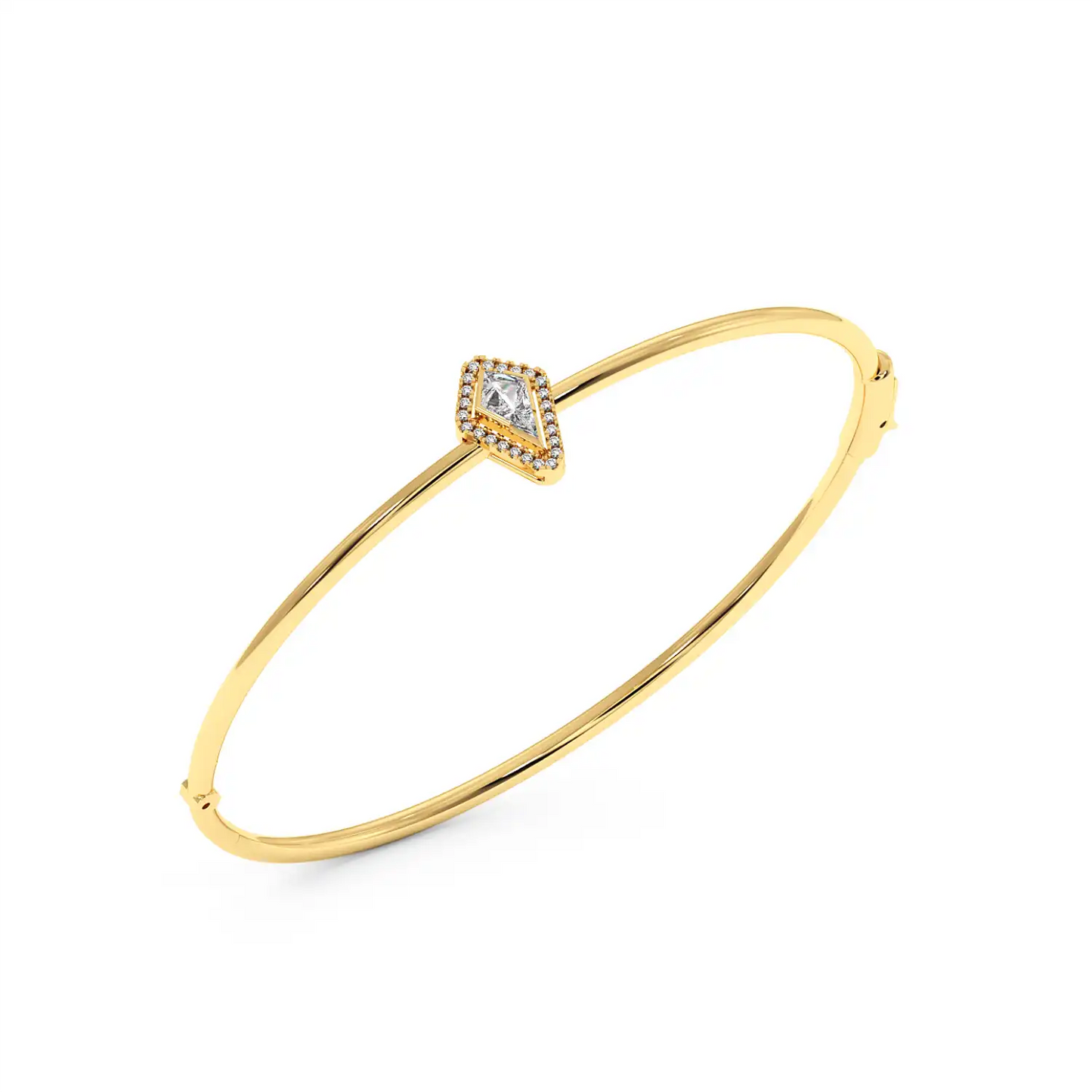 Solitaire Halo Bracelet - Kite
