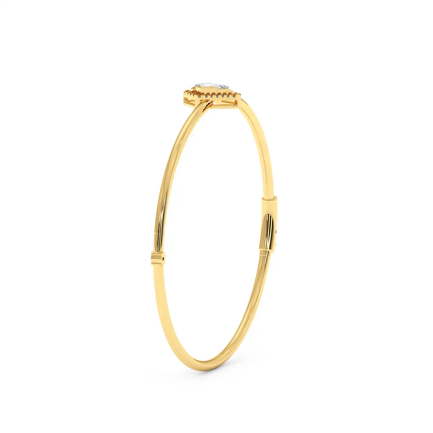 Solitaire Halo Bracelet - Kite