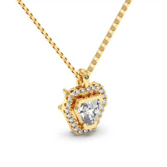 Halo Coffin Pendent Necklace