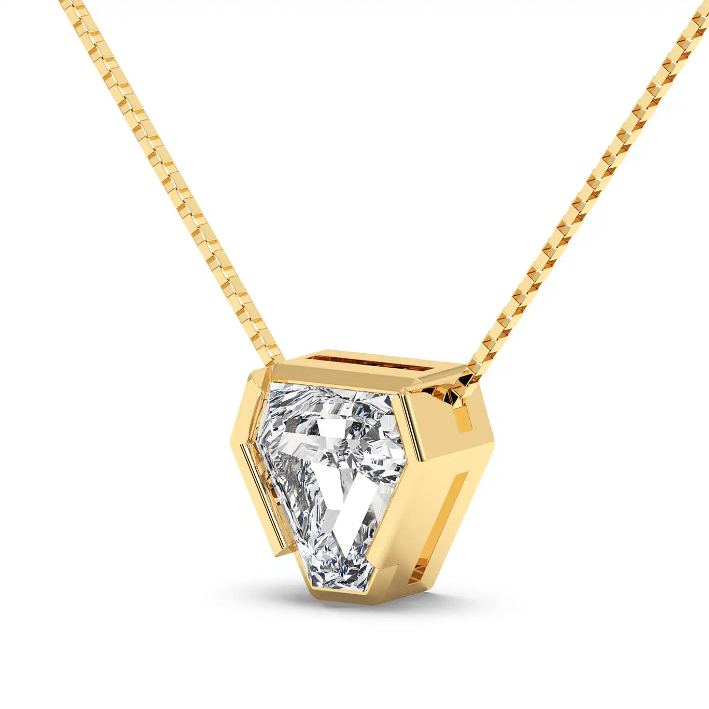 Solitaire Pendant - Coffin