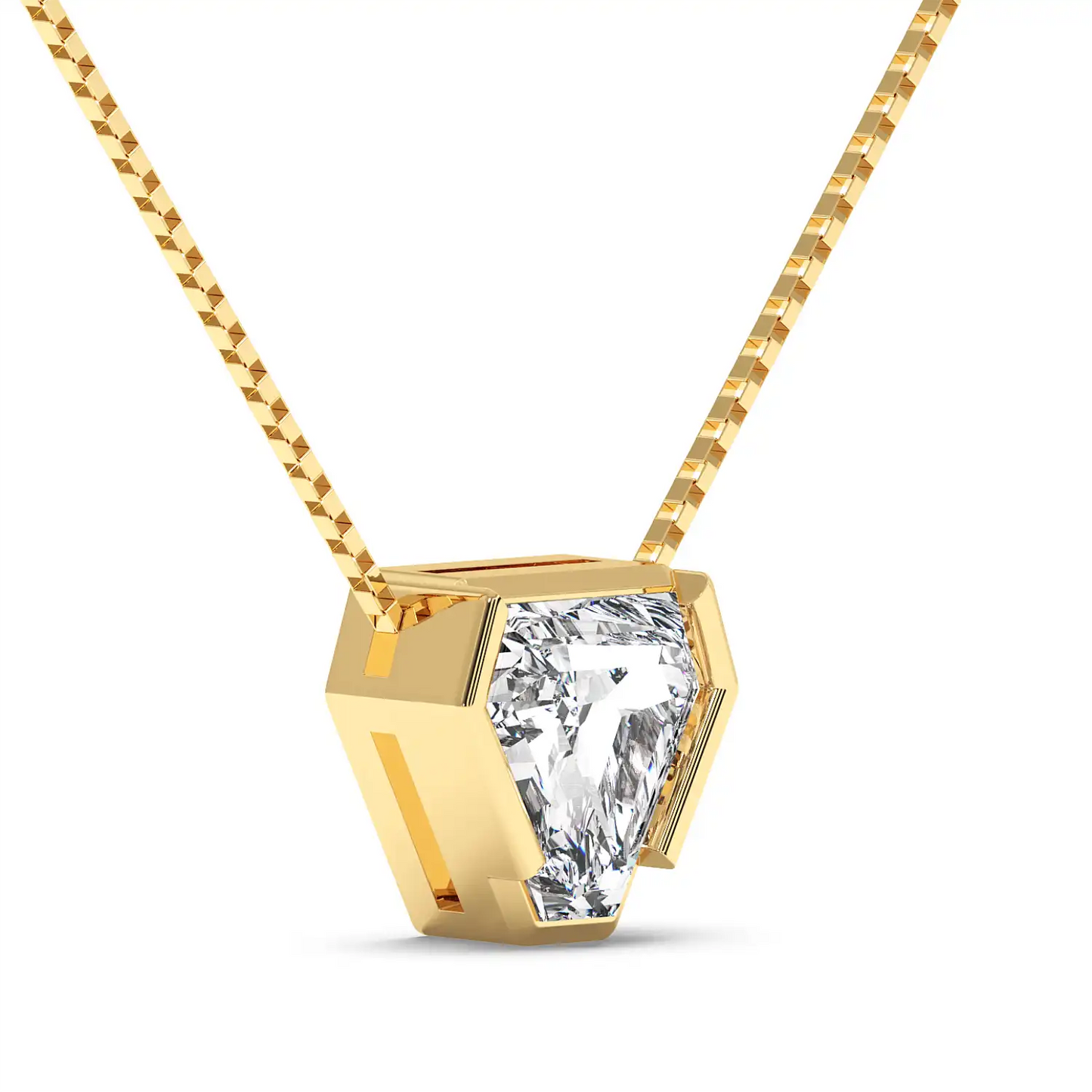 Solitaire Pendant - Coffin