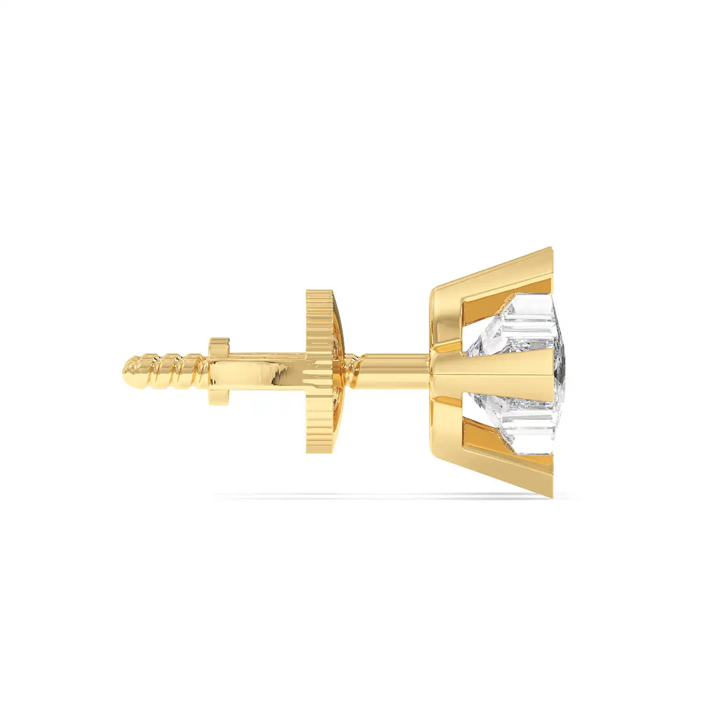 Solitaire Earring - Floral